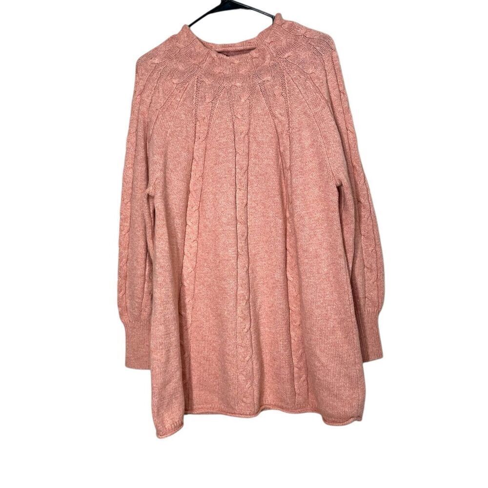 Soft Surroundings Pink Knit Sweater Dress Size 1X - Picture 1 of 8